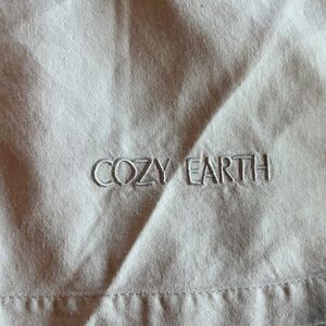 Cozy Earth King Flat Sheet Light Taupe Beige Viscose from Bamboo